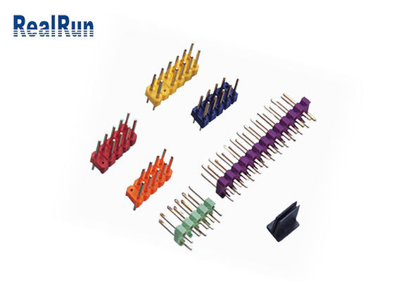 Farbiges PA6T Messing-Pin Header Connector 500VAC/Min Double Row