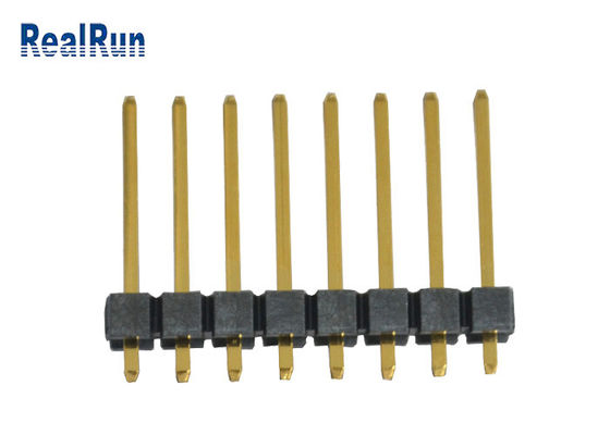 Messing-LCP einzelnes Gold des Reihen-Titel-Verbindungsstück-UL94V-0 7A PA6T überzogen
