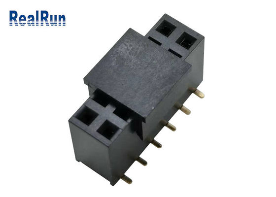 LCP-KAPPE PA6T SMD Pin Header Connector DC500V Phosphor-Bronzen-Vergolden