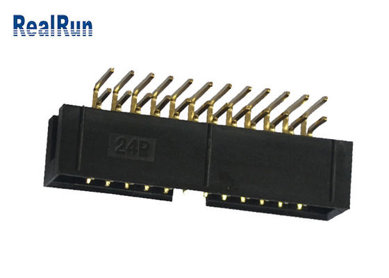 Messing-PA6T-Kasten-Titel-Verbindungsstück UL94V-0 PBT VORMONTIERTER 24 Pin DC3A LCP