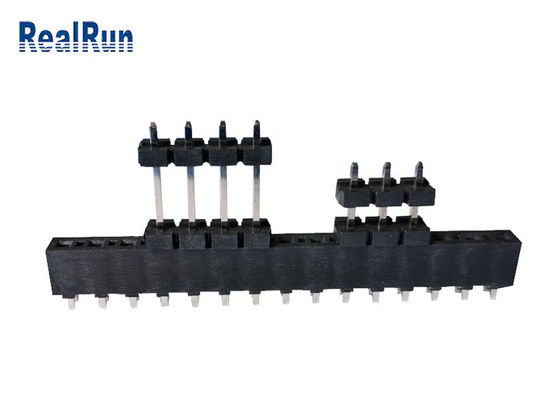PBT LCP Neigung DC500V des PWB-Titel-Verbindungsstück-einzelne Reihen-Au-Zinn-3.96mm