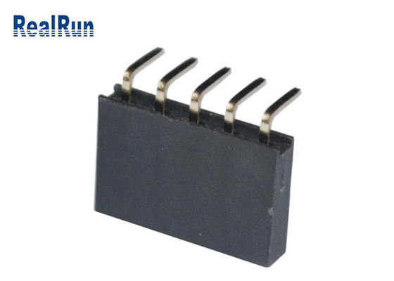 weiblicher Messinggrad 500VAC des Titel-3.0A des Verbindungsstück-90 durch Loch für LCM LED