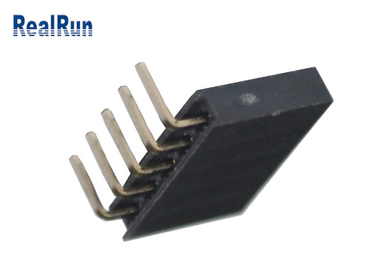 weiblicher Messinggrad 500VAC des Titel-3.0A des Verbindungsstück-90 durch Loch für LCM LED