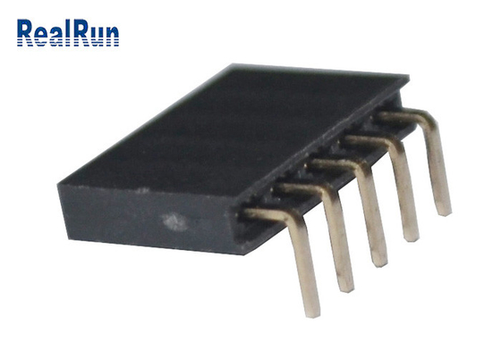 weiblicher Messinggrad 500VAC des Titel-3.0A des Verbindungsstück-90 durch Loch für LCM LED
