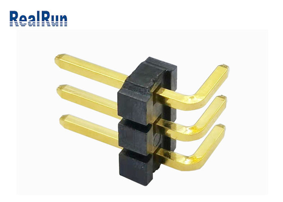 Messing-LCP Pin Header Connector Au 3μ“ Pin Header 1*3P H3.2 SGS LCP