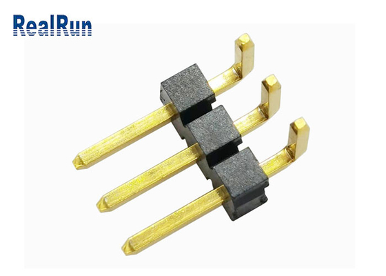 Messing-LCP Pin Header Connector Au 3μ“ Pin Header 1*3P H3.2 SGS LCP