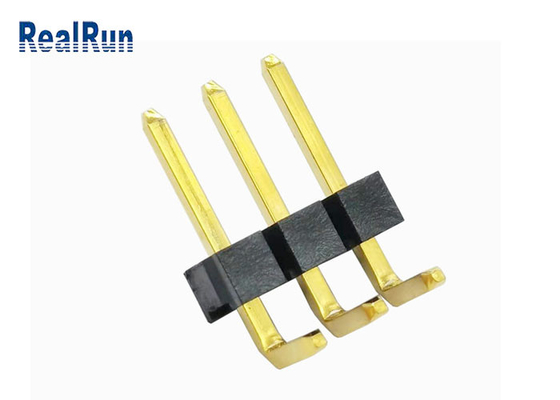 Messing-LCP Pin Header Connector Au 3μ“ Pin Header 1*3P H3.2 SGS LCP