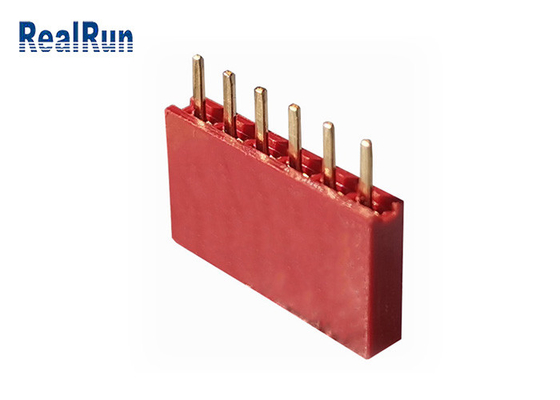 PA6T PBT weiblicher Messing des Titel-Verbindungsstück-DC500V 1×6P des Bad-LCP