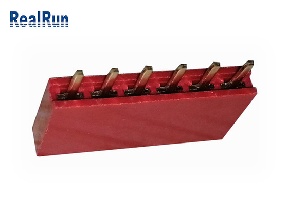 PA6T PBT weiblicher Messing des Titel-Verbindungsstück-DC500V 1×6P des Bad-LCP