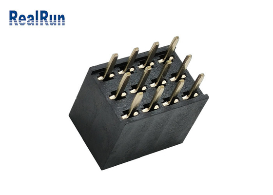 PA6T weiblicher Messinganschluß DC1.5A des Titel-Verbindungsstück-PBT UL94V-0 drei der Reihen-Y