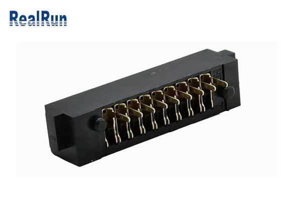 Nylon-weibliche Neigung 500VAC des LCP-Batterie-Zellhalter-9P der Phosphor-Bronzen-2.0mm