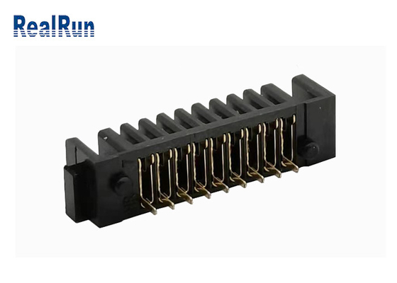 Nylon-weibliche Neigung 500VAC des LCP-Batterie-Zellhalter-9P der Phosphor-Bronzen-2.0mm