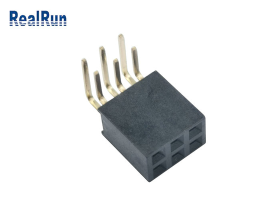 PA6T-BAD weiblicher Goldblitz 2*3 des Titel-Verbindungsstück-Y des Anschluss-H8.5 Pin 1.5A
