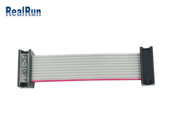 2×5 Titel IDC Flachkabel Neigung PA6T ISO9001 2.54mm für PWB-Brett