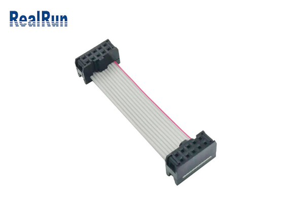 2×5 Titel IDC Flachkabel Neigung PA6T ISO9001 2.54mm für PWB-Brett