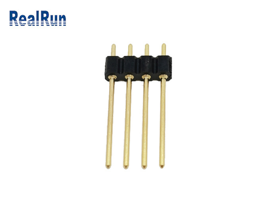 2.54mm rundes weibliches Pin Header 4 Pin Gold Plated H3.0 gerades PWB-Bad-Lötmittel
