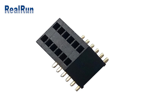 PA6T weibliche Art Phosphorkupfer-Kontakt des Titel-Verbindungsstück-1.27mm der Neigungs-SMD