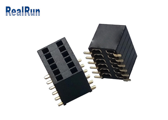 PA6T weibliche Art Phosphorkupfer-Kontakt des Titel-Verbindungsstück-1.27mm der Neigungs-SMD