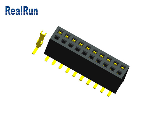 1,27 Millimeter-Neigungs-weiblicher Titel-Sockel-doppelte Reihe SMT 20 Pin Female Header