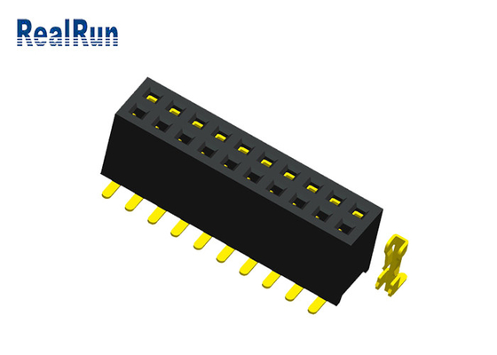 1,27 Millimeter-Neigungs-weiblicher Titel-Sockel-doppelte Reihe SMT 20 Pin Female Header