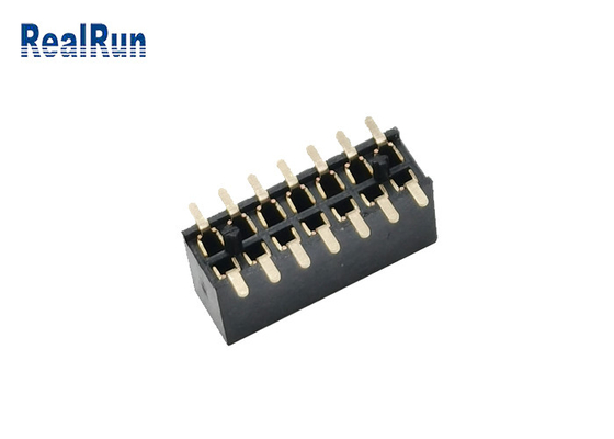 Verdoppeln der Reihen-14 Titel Pin Board To Board Female-Titel-PA6T 1,27 Millimeter SMD mit Posten