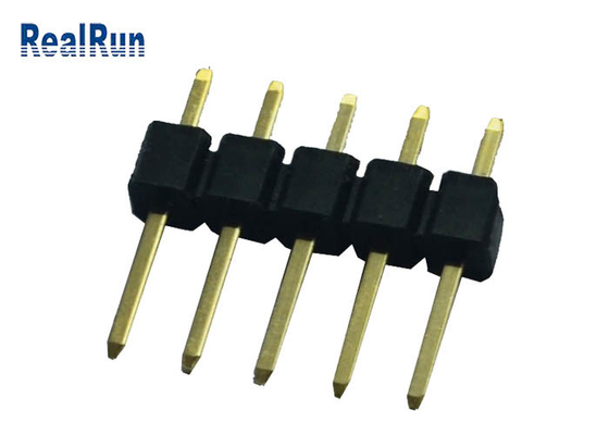 PWB Pin Header Connector 2,54 Millimeter-Neigungs-Messingkontakt-Lötmittel-Beendigung