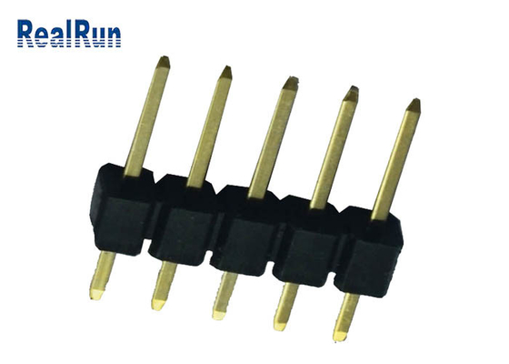 PWB Pin Header Connector 2,54 Millimeter-Neigungs-Messingkontakt-Lötmittel-Beendigung