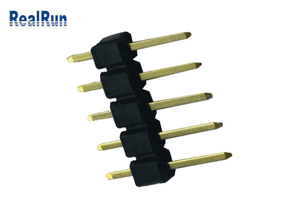 PWB Pin Header Connector 2,54 Millimeter-Neigungs-Messingkontakt-Lötmittel-Beendigung