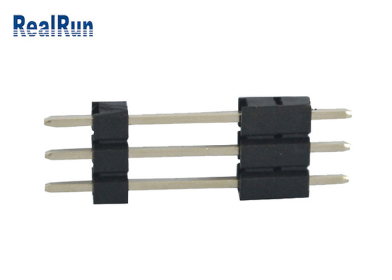 PA6T Messing-PWB Pin Header 3 Pin 3A 180 Grad-gerades einzelnes Reihen-Titel-Verbindungsstück