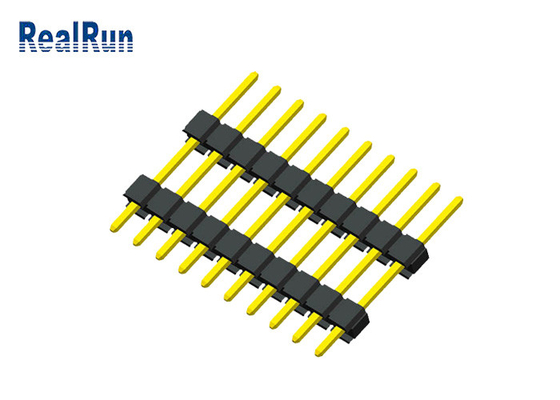 Doppel- Plastik-10P Mann Pin Header Connector 0,1 Zoll PA6T PBT PA46 für PWB