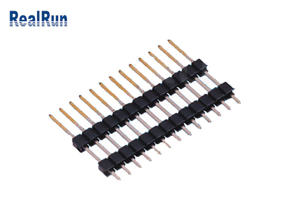 Art 13 Positions-einzelnes Reihen-Gold PWBs 2,54 Pin Header Dual Plastic Dip überzog