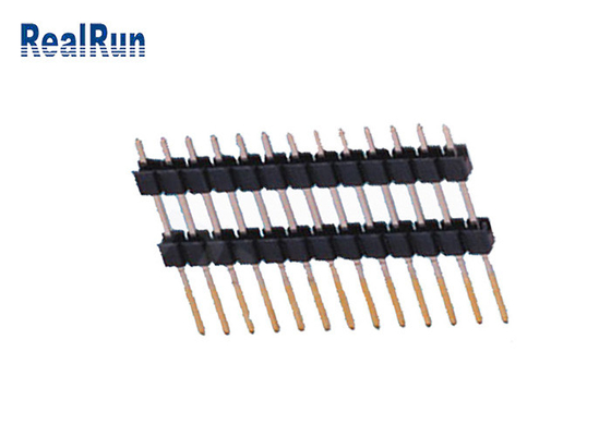Art 13 Positions-einzelnes Reihen-Gold PWBs 2,54 Pin Header Dual Plastic Dip überzog