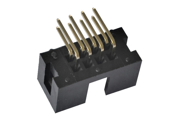 Titel-Verbindungsstück PA6T UL94V-0 des Kasten-2x4P 90 Grad-Biegung Pin Connector
