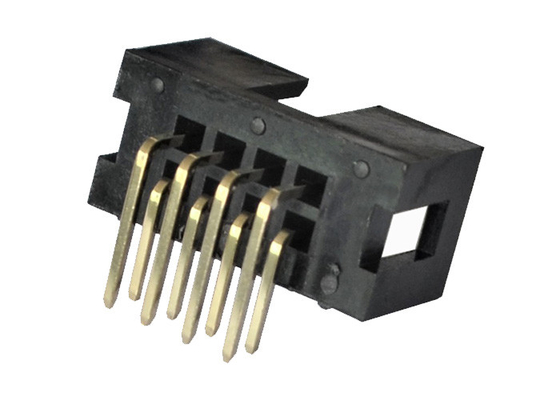 Titel-Verbindungsstück PA6T UL94V-0 des Kasten-2x4P 90 Grad-Biegung Pin Connector