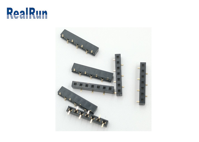 Titel-Verbindungsstück Pin Surface Mountings SMD des 2.54mm einzelnes Reihe PWB-Verbindungsstück-Vergolden-7