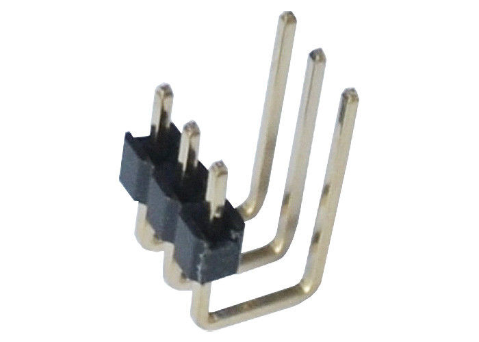 2.0mm 3 Pin einzelne Reihe Art Verbindungsstück-Seiten-Plastik des Pin-Titel-90 Grad-U