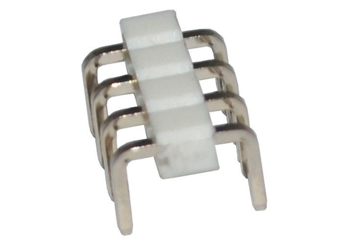 Weiß 4 einzelne Art der Pin-Titel-Verbindungsstück-Neigungs-2.54mm der Reihen-90 des Grad-U