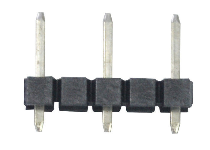 Gerader einzelner Reihe Pin-Titel 180 Grad-Art Schwarzes 3,96 Millimeter-Neigungs-Verbindungsstück