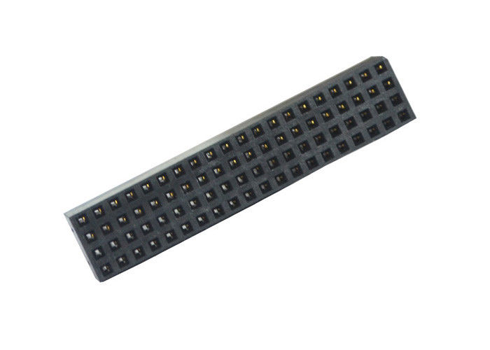 2.0mm weibliches gerader Pin-Titel-Verbindungsstück-vierreihige 180 Grad-Kupferlegierung