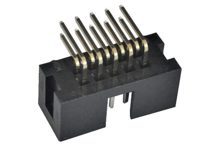 2.54mm Kasten-Titel-Verbindungsstück 90 Widerstands-Spannung der Grad-Titel-Stift500v