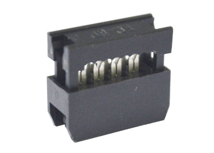 8 Pin weibliches IDC Material der Draht-Leiterplatte-Bandkabelstecker-2.54mm PBT