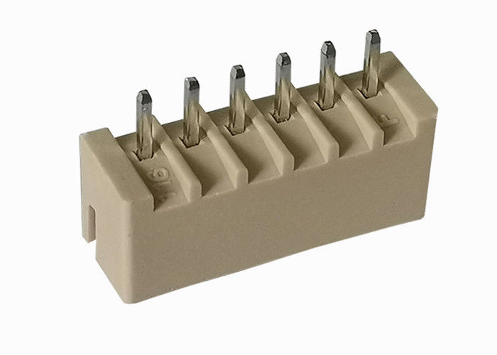 Horizontales Oblaten-Verbindungsstück PBT, Hochgeschwindigkeitsdraht mit 6 Pin zum Leiterplatten-Verbinder