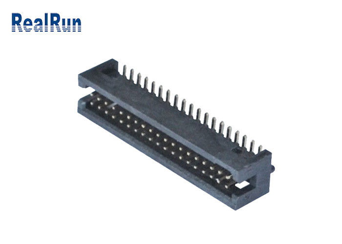 SMT-Kasten-Titel-doppelte Reihe Neigung PA6T 1.27mm rechtwinkliger 2*19 Pin UL94V-0