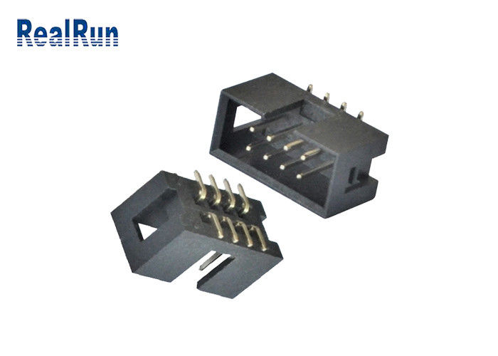Vertikaler Kasten-Titel 2*4 8 Pin Machined Solder PA6T PWBs 2.54mm SMT