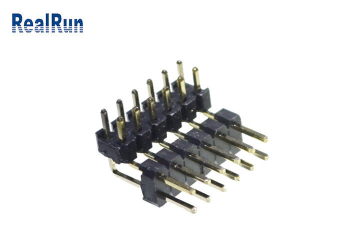 H2.0 Messing-PBT PA6T Pin Header Connector Dual Row 2*6 Pin SGS