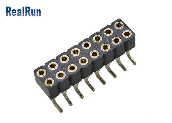 PBT PA6T PPS L7.40 weibliche Neigung SMT SMD ISO9001 des Titel-Verbindungsstück-2.54mm