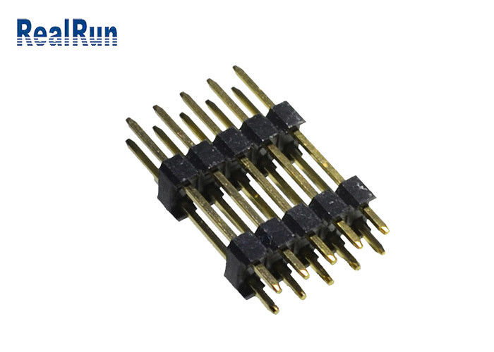 doppelter Reihe 2.54mm 0.75A PBT Pin Header Connecto UL94V-0 MESSINGSGS