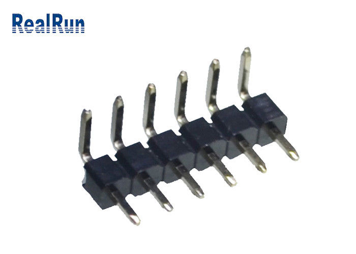 Tin Plating Nickel Pin Header-Verbindungsstück UL94V-0 löten einzelne Reihe VCDs DVD