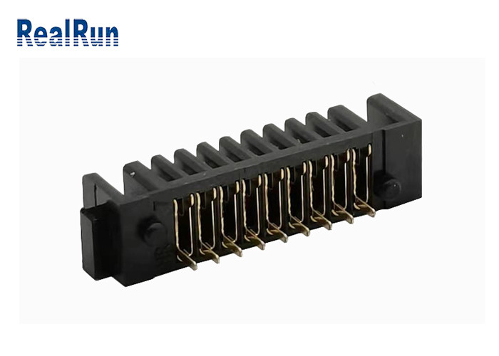 Nylon-weibliche Neigung 500VAC des LCP-Batterie-Zellhalter-9P der Phosphor-Bronzen-2.0mm