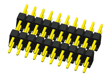 Löten Sie Titel-Verbindungsstück-Doppelreihe Pin-2x20 eine 180 Grad-Art Doppelt-Plastik